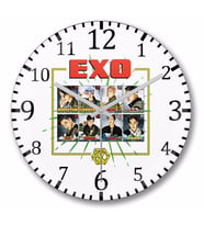 Exo  Power  Duvar Saati Bombeli Gercek Cam