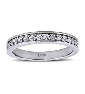 Lova 0,30 Karat Pırlanta Yarımtur Yüzük - 1010068