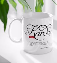 BK Gift Kişiye Özel Mânâ Kardeş Beyaz Kupa Bardak