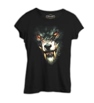 WareWolf Siyah Kadın Tshirt