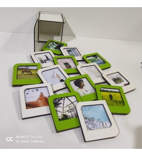 Kişiye Özel Polaroid Resim Çerçevesi  Beyaz Kutulu
