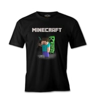 Minecraft - 7 Siyah Erkek Tshirt