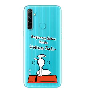 Snoopy Tasarımlı Süper Şeffaf Silikon Telefon Kılıfı Oppo Realmi 6i