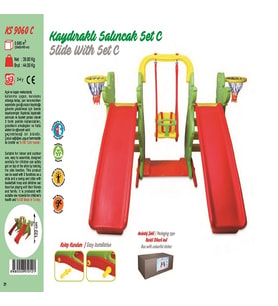 KING KIDS KAYDIRAKLI SALINCAK SET C (Karışık)