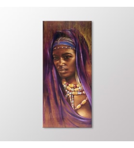 Arty Tablo Afrikalı Kadın Tablo (Karışık)