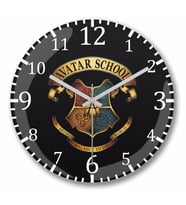 Avatar School Duvar Saati Bombeli Gercek Cam