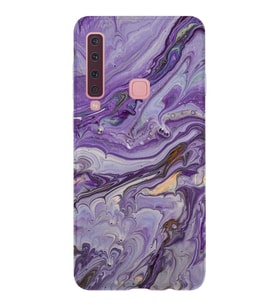 Kılıfland Samsung Galaxy A9 2018 Kılıf Silikon Resimli Kapak Abstract Purple Stok 1070