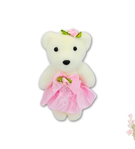 Minik Ayıcık Süs, 11cm x 6cm - Pembe - 1 Adet (STD)