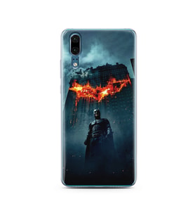 Batman Tasarım Süper Şeffaf Silikon Telefon Kılıfı Huawei P20 