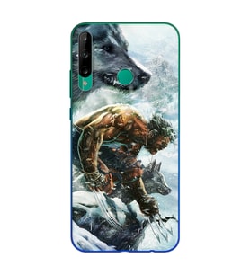 Wolwerine Tasarım Süper Şeffaf Silikon Telefon Kılıfı Huawei P40 Lite E