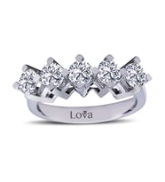 Lova E Renk 1,50 Karat Pırlanta Beştaş Yüzük - 1020187