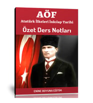 AÖF 1. Sınıf İnkılap Tarihi ve Atatürkçülük Ders Notları