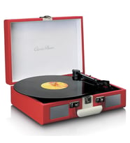 Lenco Classic Phono TT-110 Kırmızı Hoparlörlü Bluetoothlu Pikap Plak Çalar