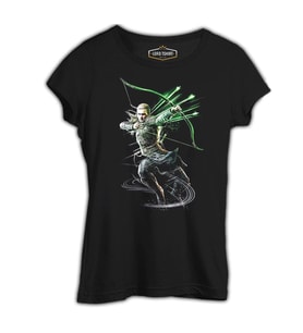 Guardians of Middle Earth - Legolas Siyah Kadın Tshirt