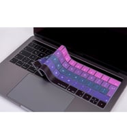 MacBook Pro TouchBar KlavyeKoruyucu 1706 1989 2159 1707 1990 UK İngilizce Ombre (Pembe-Mavi)