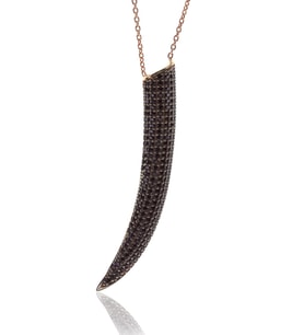 Söğütlü Silver onix Taşlı kolye