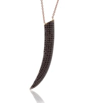 Söğütlü Silver onix Taşlı kolye