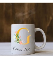 Harf Tasarımlı Kişiye Özel İsimli Kupa (Çok Renkli)