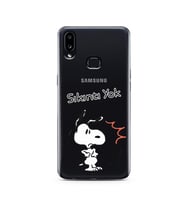 Snoopy Tasarımlı Süper Şeffaf Silikon Telefon Kılıfı Samsung A10s
