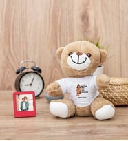 İyi Dostlar Biriktirdim Peluş Ayıcık ve Mini Fotoğraf Çerçevesi