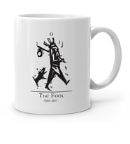 BK Gift Kişiye Özel Tarot The Fool Deli Beyaz Kupa Bardak