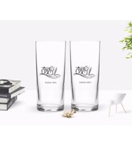 BK Gift Kişiye Özel Renkli Baskılı İstanbul Tasarımlı Turistik İkili Rakı Bardağı Seti-1 (Beyaz)