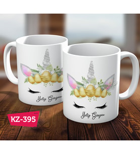 Kişiye Özel İsimli Unicorn Kız Çocuğa Hediye Kupa Bardak