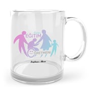 BK Gift Kişiye Özel Özel Eğitim Öğretmeni Cam Kupa Bardak  2