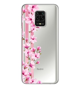 Transparan Çiçek Tasarımlı Süper Şeffaf Silikon Telefon Kılıfı Xiomai Redmi Note