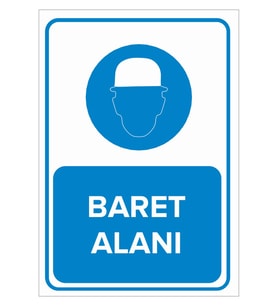 MIGNATIS - Baret Alanı Levhası - Sac Malzeme 25x35cm