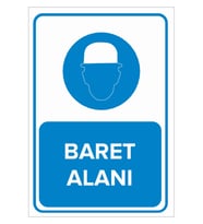 MIGNATIS - Baret Alanı Levhası - Sac Malzeme 25x35cm