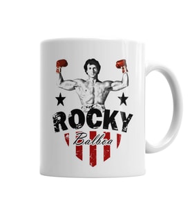 Rocky Rambo Boks Kupa Bardak Porselen
