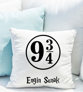 Kişiye Özel Harry Potter 9 3/4 Yastığı