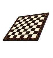 (Sadece Tahta İsteyene) Orta Boy Ceviz Desenli MDF Ahşap Satranç Tahtası (37x37 cm.) (Çok Renkli)