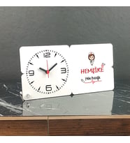 Hemşire Hediye Ahşap Masa Saati