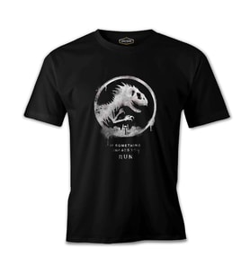 Jurassic Park - Run Siyah Erkek Tshirt