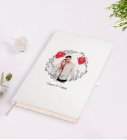 BK Gift Kişiye Özel Sevgililer Günü Temalı İsimli Fotoğraflı Beyaz Defter-26