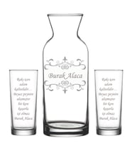 Kişiye Özel Rakı Karaf Seti Model 21-2