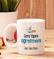 Gemi Yapımı Öğretmenine Hediye Beyaz Kupa Bardak
