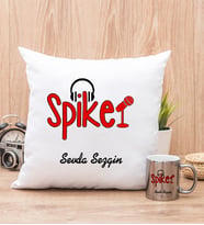 Spiker Yastık ve Silver Kupa Bardak