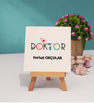 Doktor Hediye Dekoratif Taş Baskı 
