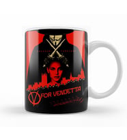 V For Vendetta Freedom Kupa Bardak Porselen