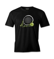 Tenis - Love the Ball Siyah Erkek Tshirt