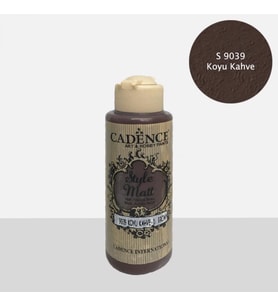 S9039 Koyu Kahve Mat Akrilik Boya (Karışık)