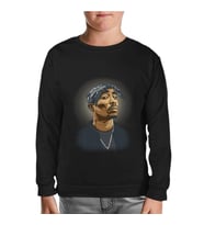 Tupac Shakur - Necklace Siyah Çocuk Sweatshirt