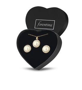 Forentina İnci modeli Kolye Küpe Takı Seti PS1364