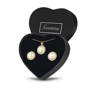 Forentina İnci modeli Kolye Küpe Takı Seti PS1364
