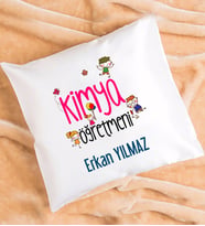 Kimya Öğretmeni Tasarımlı Kişiye Özel Hediye Kimya Öğretmeni Yastık