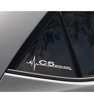 Citroen C5 Yan Cam Sticker Oto Kapı Çıkartma 20cmx7cm