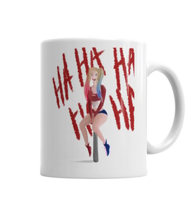 Harley Quinn Ha Ha Ha  Kupa  Bardak Porselen